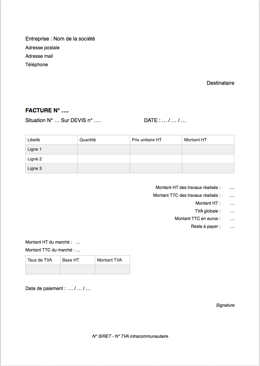 facture de situation de travaux facture de situation de travaux beyond
